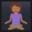 Woman in Lotus Position - Medium-Dark Skin Tone