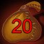 Loot 20 rare(blue) items