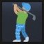 Person Golfing - Medium Skin Tone