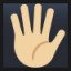 Raised Hand With Fingers Splayed - Medium-Light Skin Tone