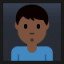 Man Pouting - Dark Skin Tone