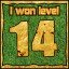 Сongratulations you won the level 14