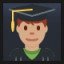 Man Student - Medium Skin Tone