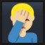 Man Facepalming - Medium-Light Skin Tone