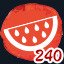 Eating a slice of watermelon 240 Complete