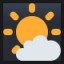 Sun Behind Small Cloud