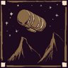 Piercing a star-filled sky