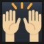 Raising Hands - Medium-Light Skin Tone