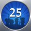 25 Battles won