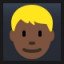 Blond-Haired Man - Dark Skin Tone