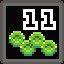 Emerald coins of the level 11 collected