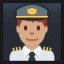 Man Pilot - Medium Skin Tone