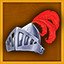 Silver helmet