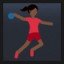 Person Playing Handball - Dark Skin Tone