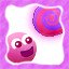 Purple and pink swirly
