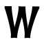 Letter W version 2