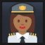Woman Pilot - Medium-Dark Skin Tone