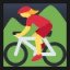 Woman Mountain Biking