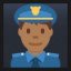 Man Police Officer - Medium-Dark Skin Tone