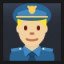 Man Police Officer - Medium-Light Skin Tone