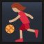 Woman Bouncing Ball - Medium Skin Tone