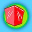 Red ice cube