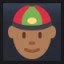 Man With Chinese Cap - Medium-Dark Skin Tone