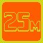 Run 25 meters with one try