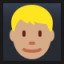 Blond-Haired Person - Medium Skin Tone