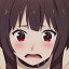 Megumin flushed
