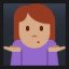 Woman Shrugging - Medium Skin Tone
