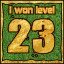 Сongratulations you won the level 23