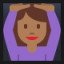 Woman Gesturing OK - Medium-Dark Skin Tone