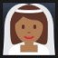 Bride With Veil - Medium-Dark Skin Tone