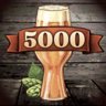 5000 IPA bottles