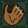 A baseball glove