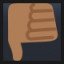 Thumbs Down - Medium-Dark Skin Tone