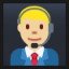 Man Office Worker - Medium-Light Skin Tone