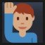 Man Raising Hand - Medium Skin Tone