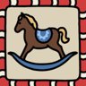 A rocking horse
