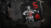 Blood splattered