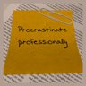 Procrastinate professionally