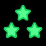 Three Green Stars