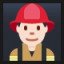 Man Firefighter - Light Skin Tone