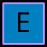Letter E