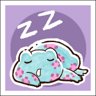 Sleepy frog