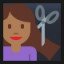 Woman Getting Haircut - Medium-Dark Skin Tone