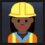 Woman Construction Worker - Dark Skin Tone
