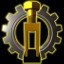 Screw gold trophy