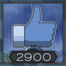 2900 likes